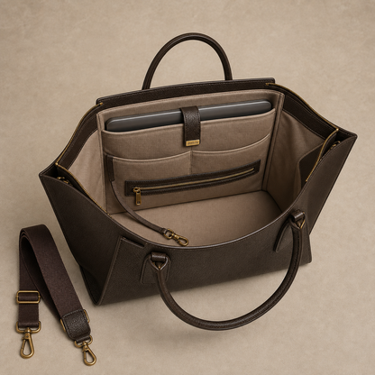 Arden Work Tote - interior view