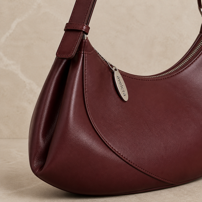 Solene Crescent Shoulder Bag - detail view