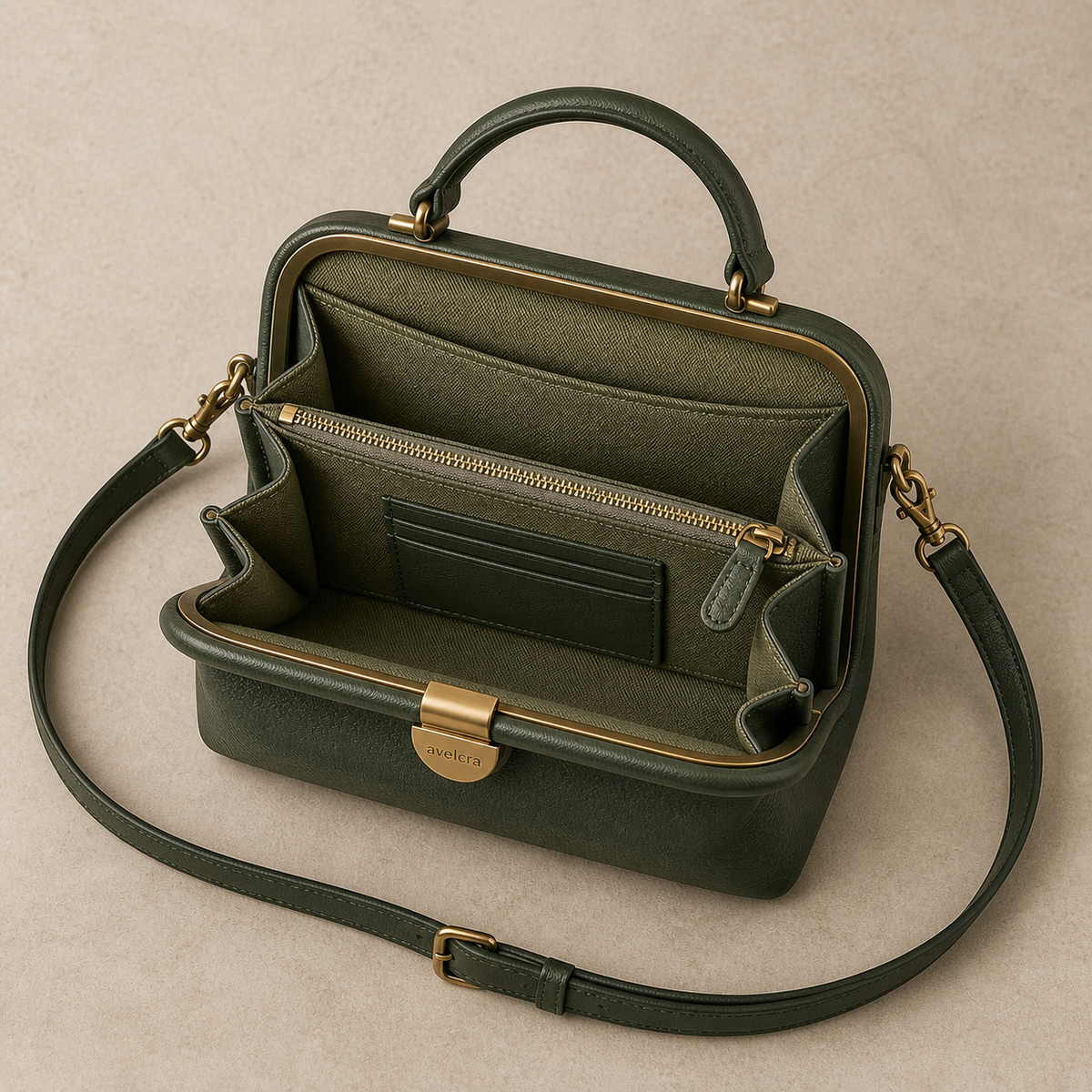 Elara Frame Bag - interior view